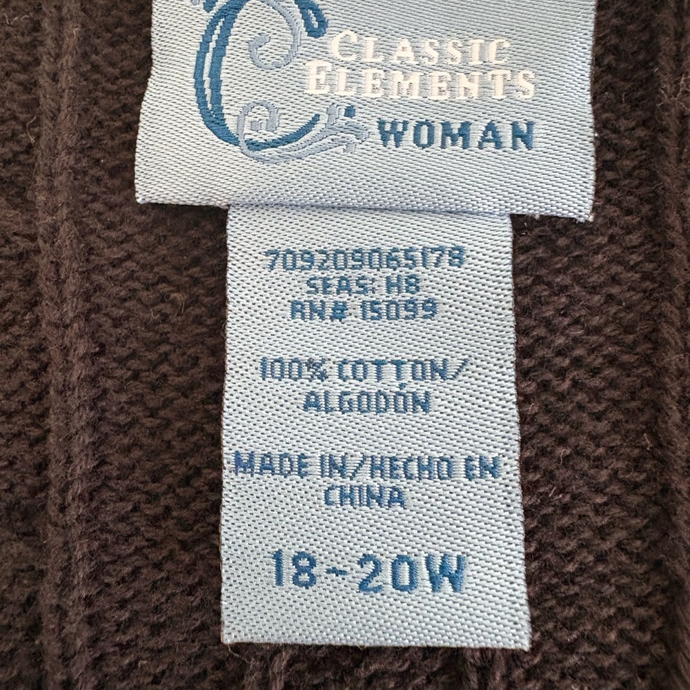 Classic Elements Black Cable Knit Sweater Vest Wo… - image 3